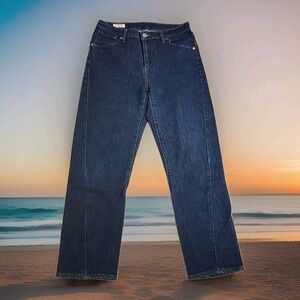 Levis Engineered‎ Jeans Women 28x24 Indigo Wash 2019 Anniversary Wide Crop Taper